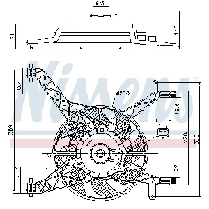 Ventilator, hlađenje motora NISSENS NIS 85751 IC-G04TGQ