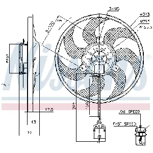 Ventilator, hlađenje motora NISSENS NIS 85754 IC-D851C4