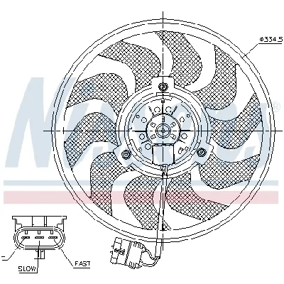 Ventilator, hlađenje motora NISSENS NIS 85755 IC-D851D6