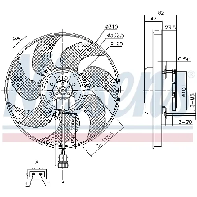 Ventilator, hlađenje motora NISSENS NIS 85761 IC-D851D0