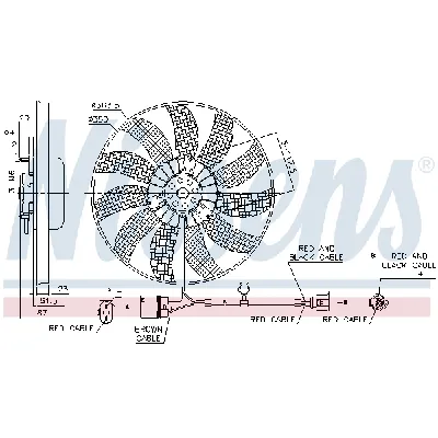 Ventilator, hlađenje motora NISSENS NIS 85763 IC-E39B4A