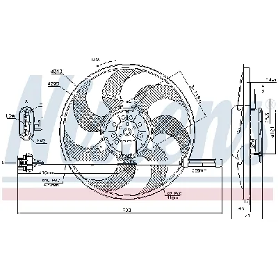 Ventilator, hlađenje motora NISSENS NIS 85775 IC-D851C6