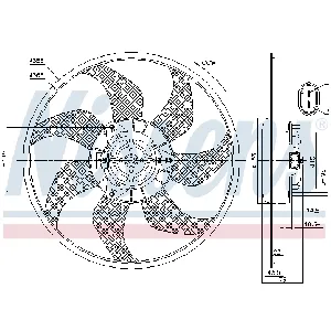 Ventilator, hlađenje motora NISSENS NIS 85776 IC-D8F175