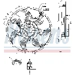 Ventilator, hlađenje motora NISSENS NIS 85784 IC-D851C3