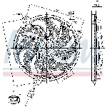 Ventilator, hlađenje motora NISSENS NIS 85787 IC-D851C8