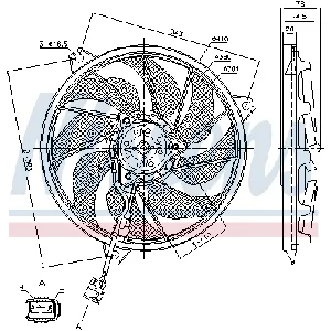 Ventilator, hlađenje motora NISSENS NIS 85787 IC-D851C8