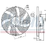 Ventilator, hlađenje motora NISSENS NIS 85800 IC-D851CF