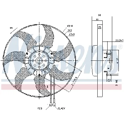 Ventilator, hlađenje motora NISSENS NIS 85802 IC-D851D1