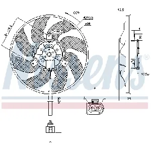 Ventilator, hlađenje motora NISSENS NIS 85806 IC-D851D3