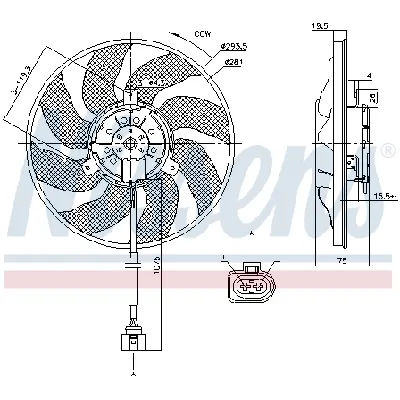 Ventilator, hlađenje motora NISSENS NIS 85806 IC-D851D3