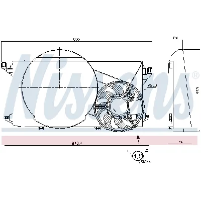 Ventilator, hlađenje motora NISSENS NIS 85825 IC-G0LIRI