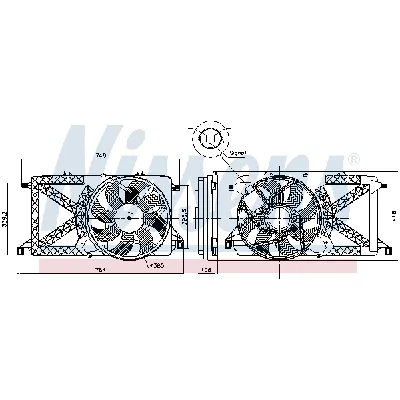 Ventilator, hlađenje motora NISSENS NIS 85827 IC-G0LIRJ