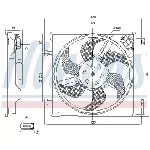 Ventilator, hlađenje motora NISSENS NIS 85868 IC-DED9A9