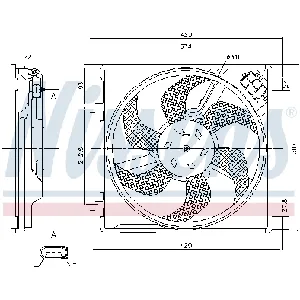 Ventilator, hlađenje motora NISSENS NIS 85868 IC-DED9A9