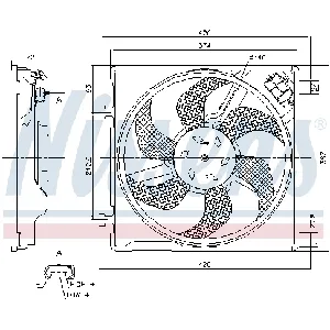 Ventilator, hlađenje motora NISSENS NIS 85869 IC-DED9AA