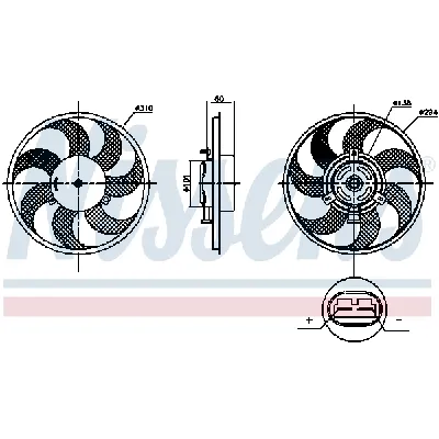 Ventilator, hlađenje motora NISSENS NIS 85879 IC-G0QQ22