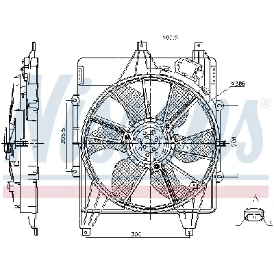 Ventilator, hlađenje motora NISSENS NIS 85882 IC-E39B4C