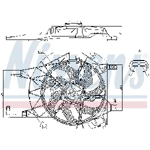 Ventilator, hlađenje motora NISSENS NIS 85883 IC-E5BC5F