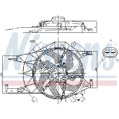 Ventilator, hlađenje motora NISSENS NIS 85883 IC-E5BC5F