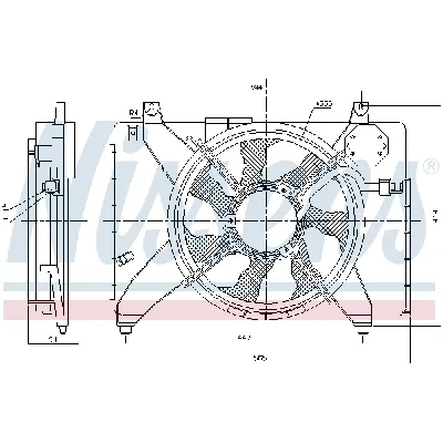 Ventilator, hlađenje motora NISSENS NIS 85884 IC-E3B297