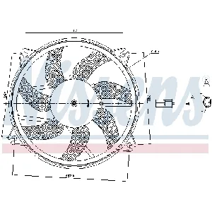 Ventilator, hlađenje motora NISSENS NIS 85886 IC-E39B4D