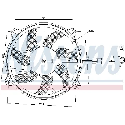 Ventilator, hlađenje motora NISSENS NIS 85886 IC-E39B4D