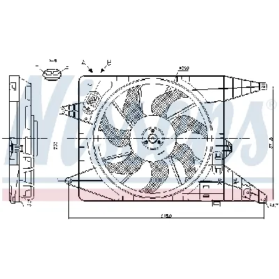 Ventilator, hlađenje motora NISSENS NIS 85890 IC-E39B4E