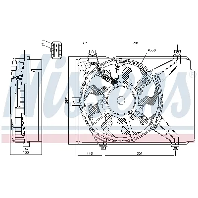 Ventilator, hlađenje motora NISSENS NIS 85894 IC-E5BC60