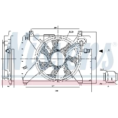 Ventilator, hlađenje motora NISSENS NIS 85895 IC-E3B299