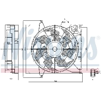 Ventilator, hlađenje motora NISSENS NIS 85896 IC-E3B29A