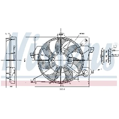 Ventilator, hlađenje motora NISSENS NIS 85898 IC-E5BC61