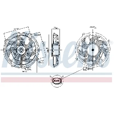 Ventilator, hlađenje motora NISSENS NIS 85909 IC-G0Q9JT