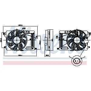 Ventilator, hlađenje motora NISSENS NIS 85917 IC-G0O8PY