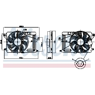 Ventilator, hlađenje motora NISSENS NIS 85917 IC-G0O8PY