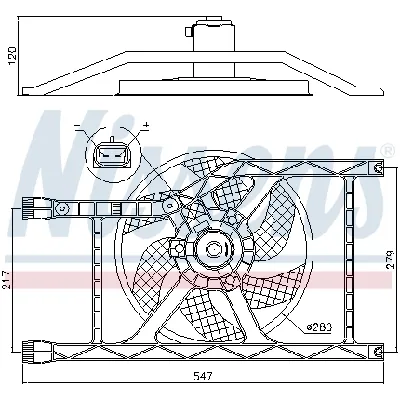 Ventilator, hlađenje motora NISSENS NIS 85920 IC-G07ROU