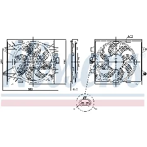 Ventilator, hlađenje motora NISSENS NIS 85921 IC-G0K948