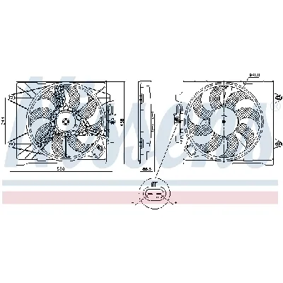 Ventilator, hlađenje motora NISSENS NIS 85922 IC-G0K949