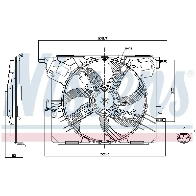 Ventilator, hlađenje motora NISSENS NIS 85926 IC-G04TGR