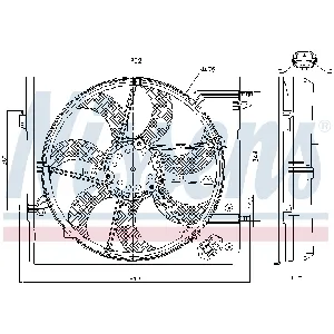 Ventilator, hlađenje motora NISSENS NIS 85935 IC-G04TGS