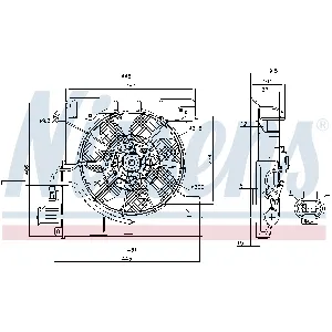 Ventilator, hlađenje motora NISSENS NIS 85939 IC-F4F660