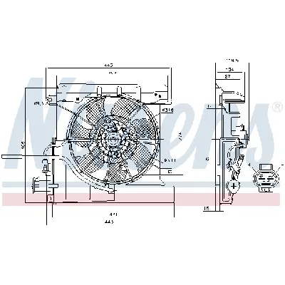 Ventilator, hlađenje motora NISSENS NIS 85939 IC-F4F660