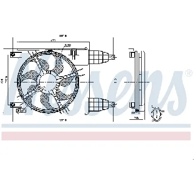 Ventilator, hlađenje motora NISSENS NIS 85942 IC-F529C2