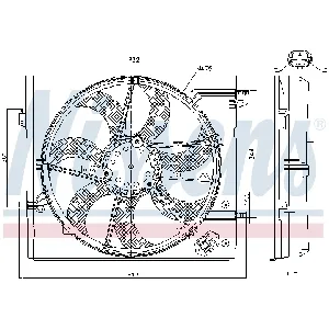 Ventilator, hlađenje motora NISSENS NIS 85946 IC-G05IVT