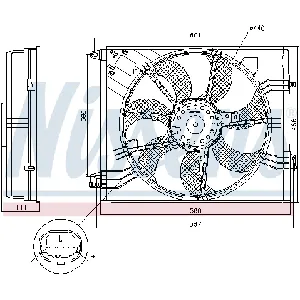 Ventilator, hlađenje motora NISSENS NIS 85948 IC-G07ROX