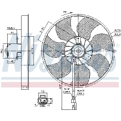 Ventilator, hlađenje motora NISSENS NIS 85957 IC-EBB27A