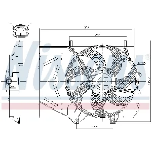 Ventilator, hlađenje motora NISSENS NIS 85986 IC-E3B29B