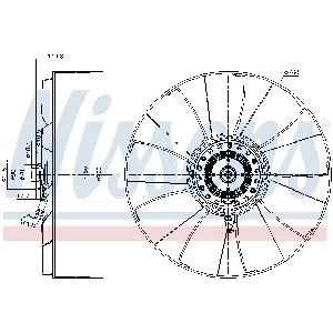 Ventilator, hlađenje motora NISSENS NIS 86232 IC-G0Q9JY