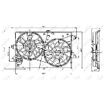 Ventilator, hlađenje motora NRF NRF 47003 IC-C2FEFF