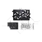 Ventilator, hlađenje motora NRF NRF 47003 IC-C2FEFF