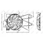 Ventilator, hlađenje motora NRF NRF 47005 IC-C3CA50